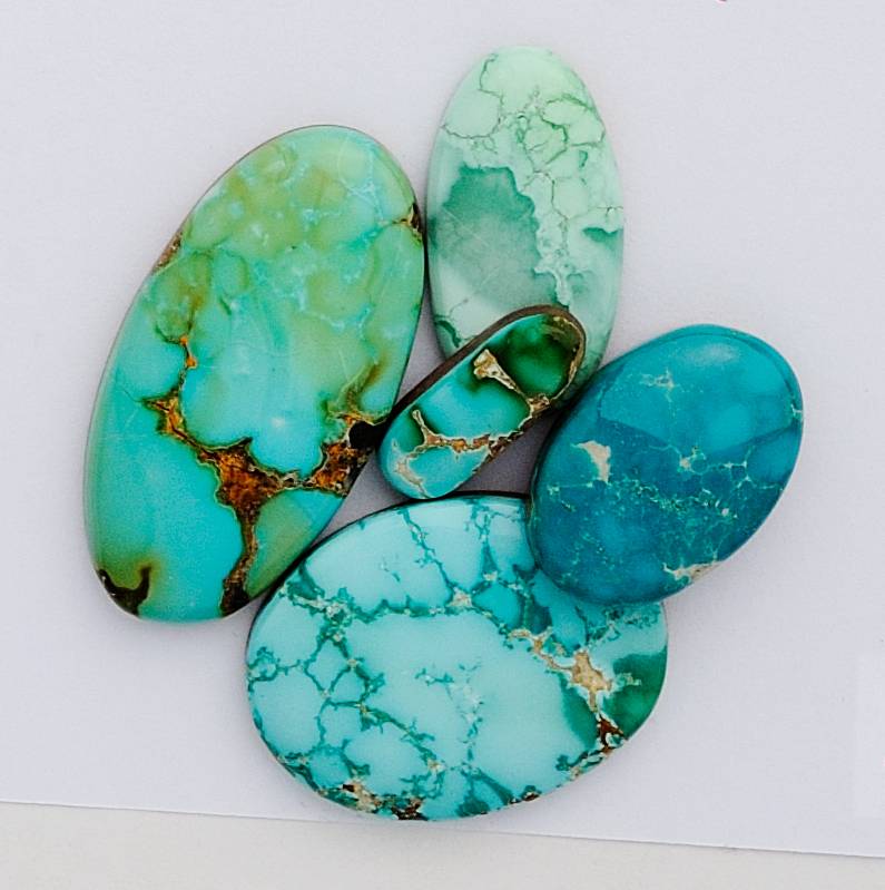 different types of turquoise stones