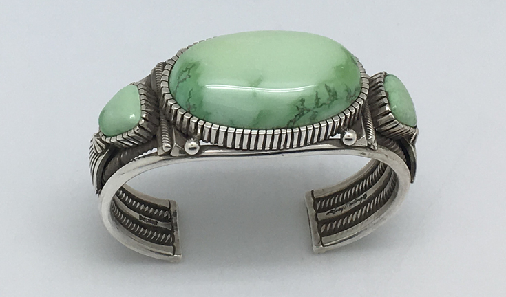 Important Navajo Raymond Jack Turquoise Sterling Silver Native American Ring Important Navajo Raymond Jack Turquoise Sterling Silver Native American Ring